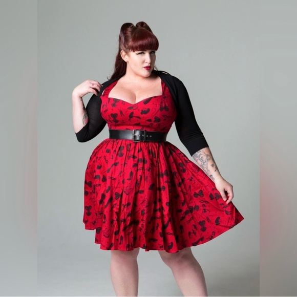 Pinup Couture Dresses & Skirts - Vera Dress in Fetish Print RARE sold out dress